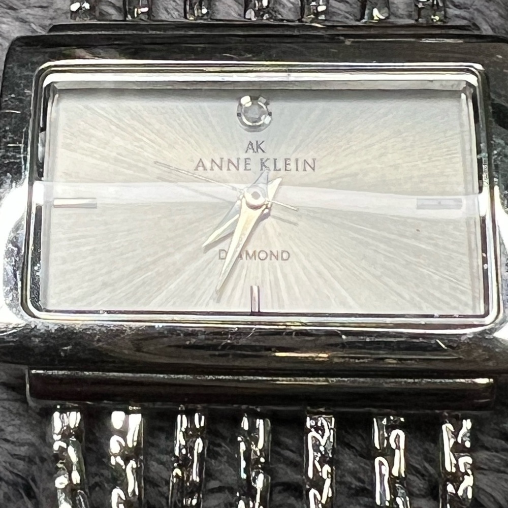 Anne Klein Diamond Dial Multi-Strand Chain Bracelet Watch - Picture 2 of 5